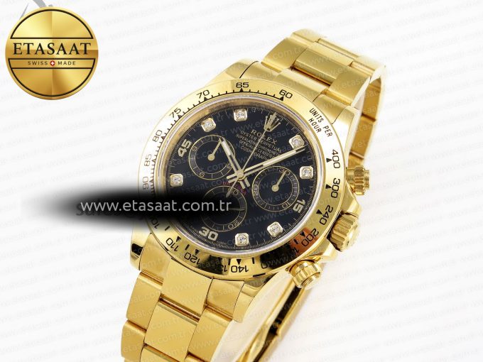 Rolex Daytona 116508 BLACK DIAMONDS SA4130 - Görsel 1