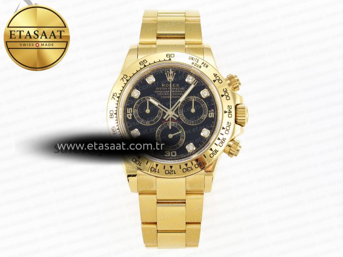 Rolex Daytona 116508 BLACK DIAMONDS SA4130 - Görsel 3