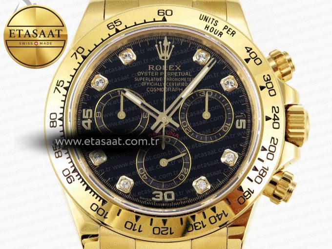 Rolex Daytona 116508 BLACK DIAMONDS SA4130 - Görsel 4