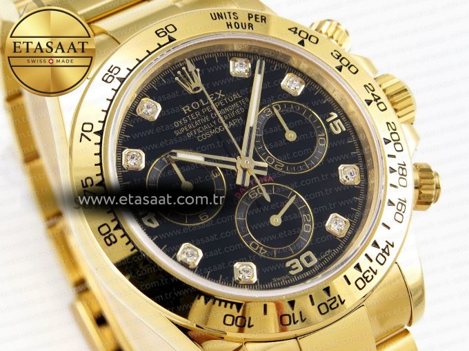 Rolex Daytona 116508 BLACK DIAMONDS SA4130 - Görsel 5