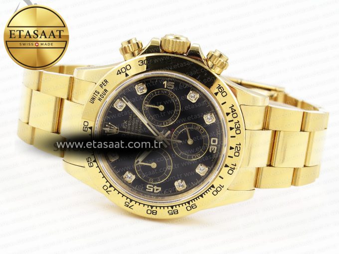Rolex Daytona 116508 BLACK DIAMONDS SA4130 - Görsel 7