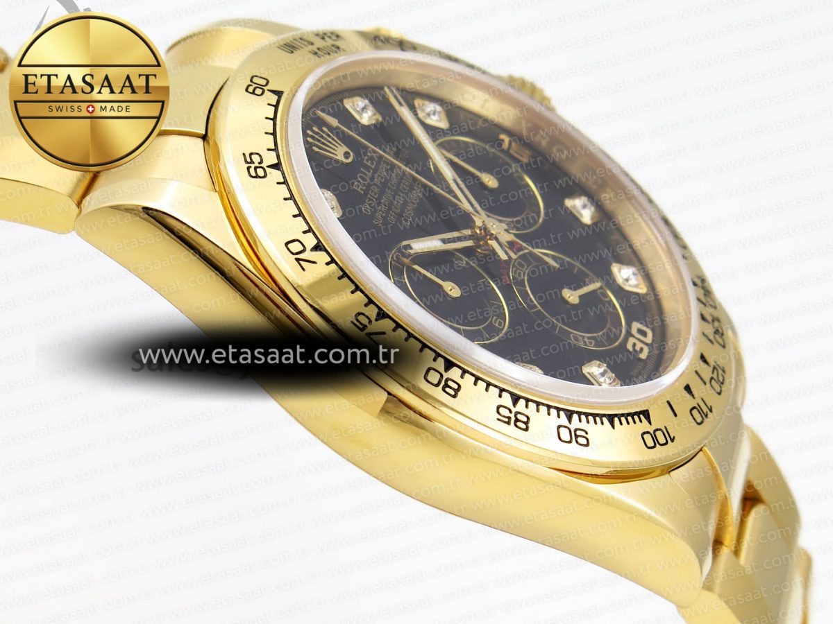 Rolex Daytona 116508 BLACK DIAMONDS SA4130 - Görsel 9