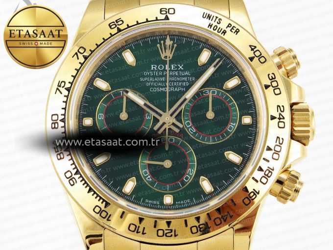 Rolex Daytona 116508 GREEN DIAL SA4130 - Görsel 4