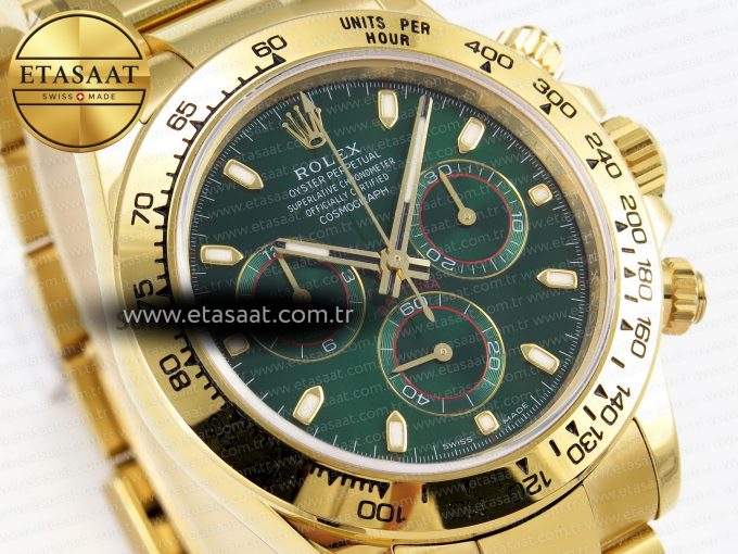 Rolex Daytona 116508 GREEN DIAL SA4130 - Görsel 5