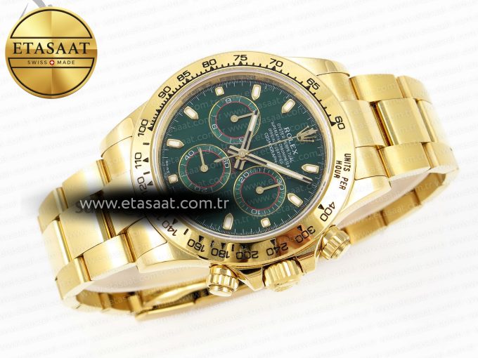 Rolex Daytona 116508 GREEN DIAL SA4130 - Görsel 6