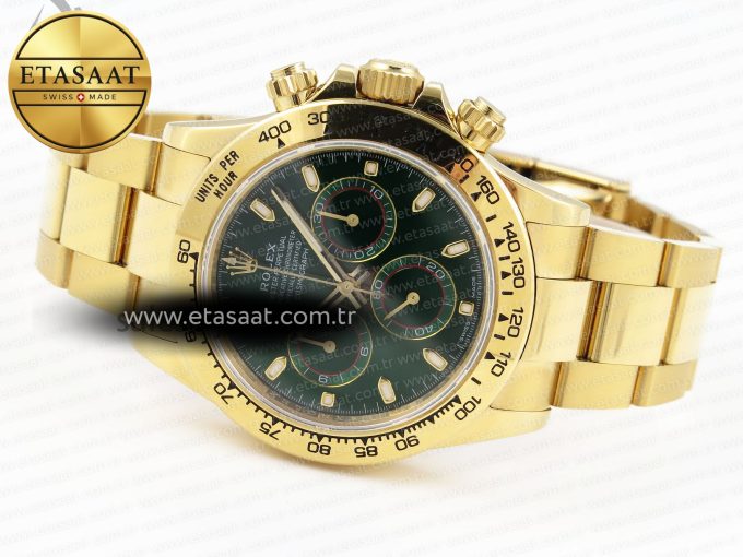 Rolex Daytona 116508 GREEN DIAL SA4130 - Görsel 7