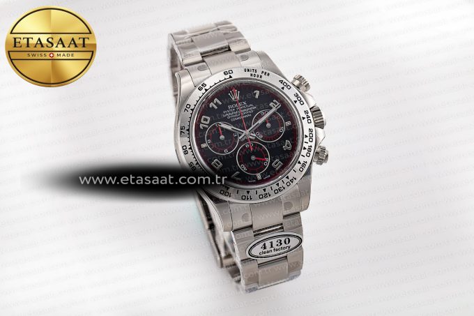 Daytona 116509 Clean 1:1 Best Edition 904L SS Case Black Dial on SS Bracelet SA4130 V2 - Görsel 5