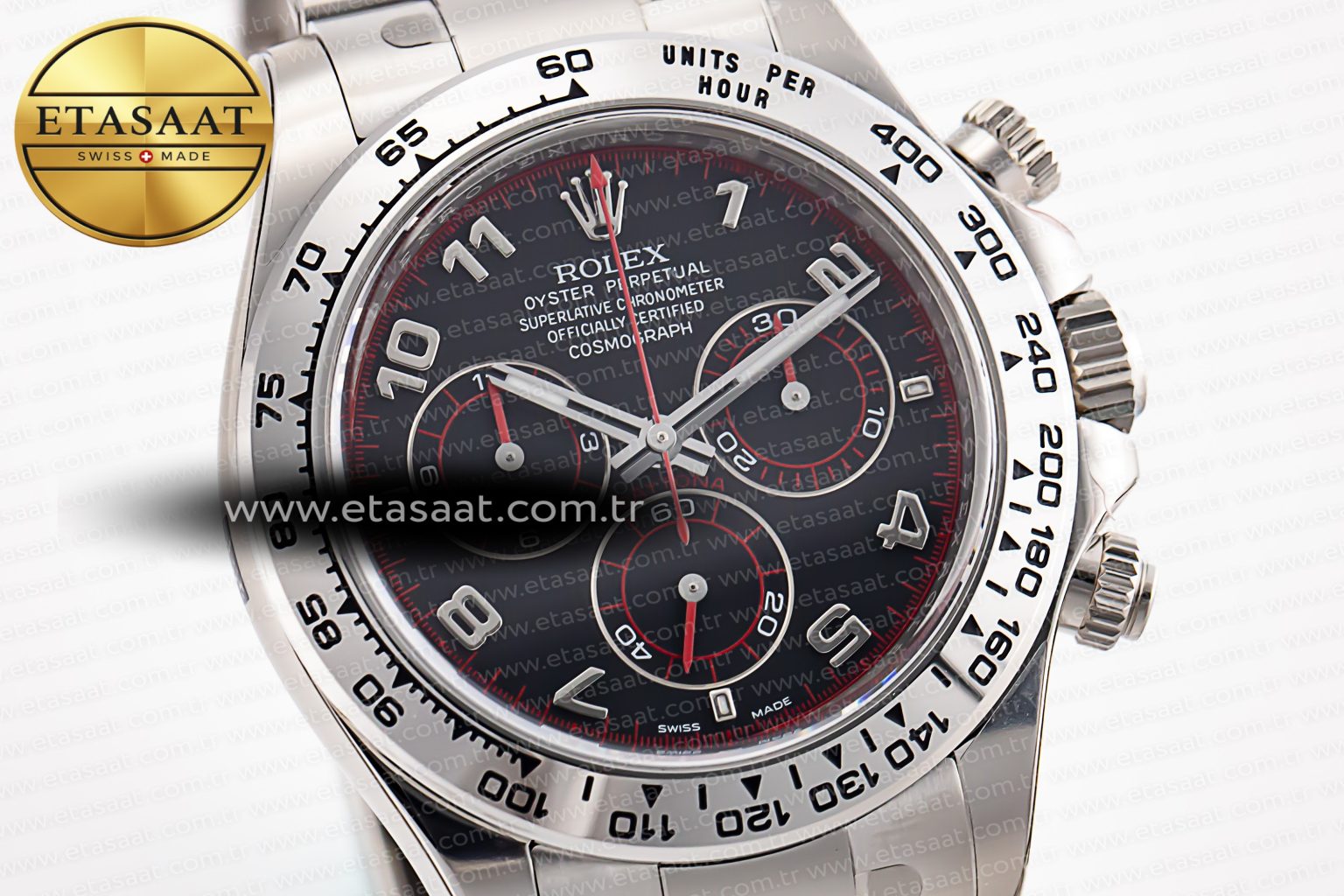 Daytona 116509 Clean 1:1 Best Edition 904L SS Case Black Dial on SS Bracelet SA4130 V2 - Görsel 6
