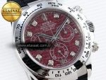 Daytona 116509 Clean 1:1 Best Edition 904L SS Case Garnet Dial on Oysterflex Rubber Strap A4130 - Görsel 5