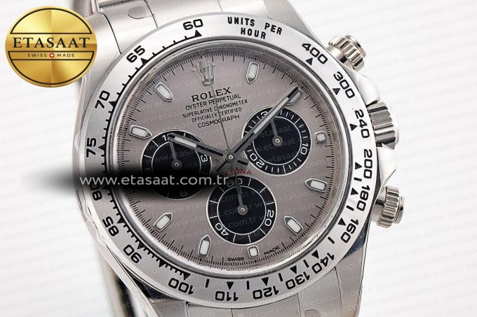 Daytona 116509 Clean 1:1 Best Edition 904L SS Case Gray Dial on SS Bracelet SA4130 V2 - Görsel 6