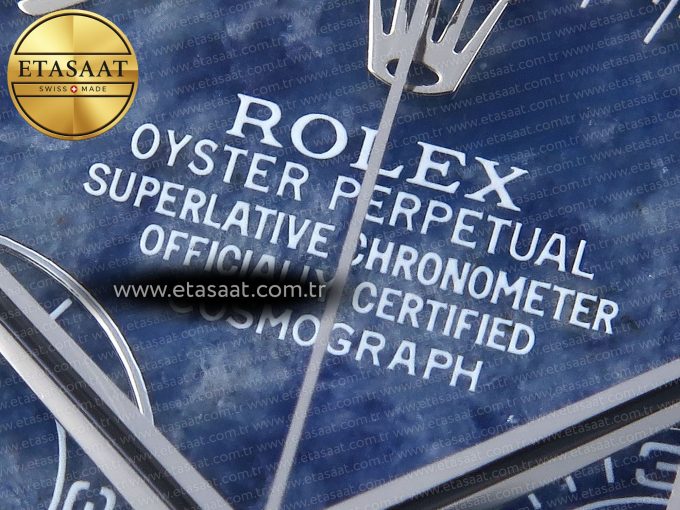 Daytona 116509 Clean 1:1 Best Edition 904L Stainless Steel Case Blue Chalcedony Dial Oysterflex Stainless Steel Strap A4130 - Görsel 10