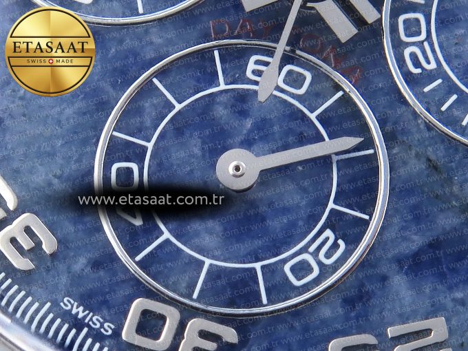 Daytona 116509 Clean 1:1 Best Edition 904L Stainless Steel Case Blue Chalcedony Dial Oysterflex Stainless Steel Strap A4130 - Görsel 12