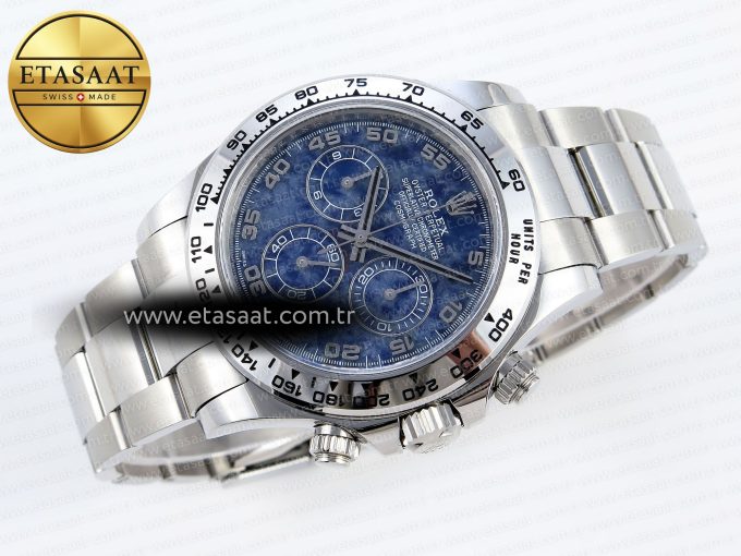 Daytona 116509 Clean 1:1 Best Edition 904L Stainless Steel Case Blue Chalcedony Dial Oysterflex Stainless Steel Strap A4130 - Görsel 6