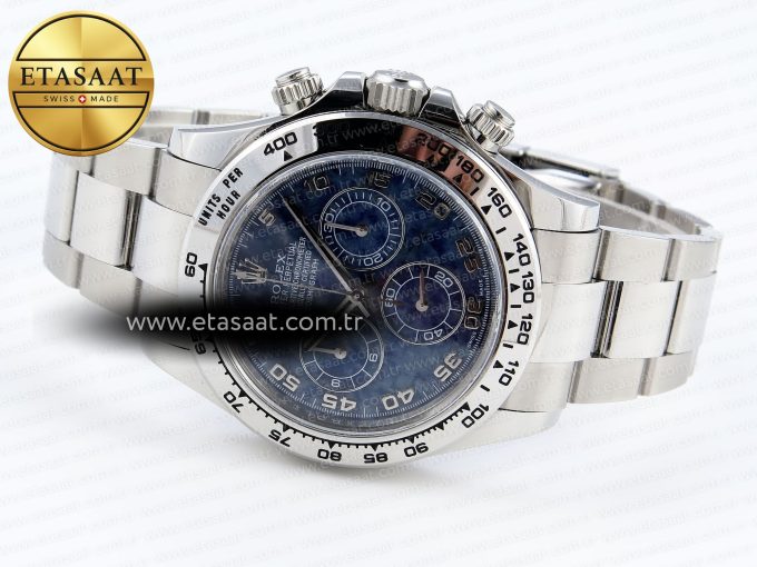 Daytona 116509 Clean 1:1 Best Edition 904L Stainless Steel Case Blue Chalcedony Dial Oysterflex Stainless Steel Strap A4130 - Görsel 7
