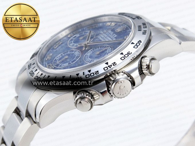 Daytona 116509 Clean 1:1 Best Edition 904L Stainless Steel Case Blue Chalcedony Dial Oysterflex Stainless Steel Strap A4130 - Görsel 8