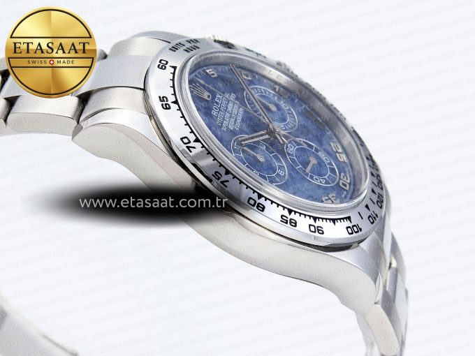 Daytona 116509 Clean 1:1 Best Edition 904L Stainless Steel Case Blue Chalcedony Dial Oysterflex Stainless Steel Strap A4130 - Görsel 9