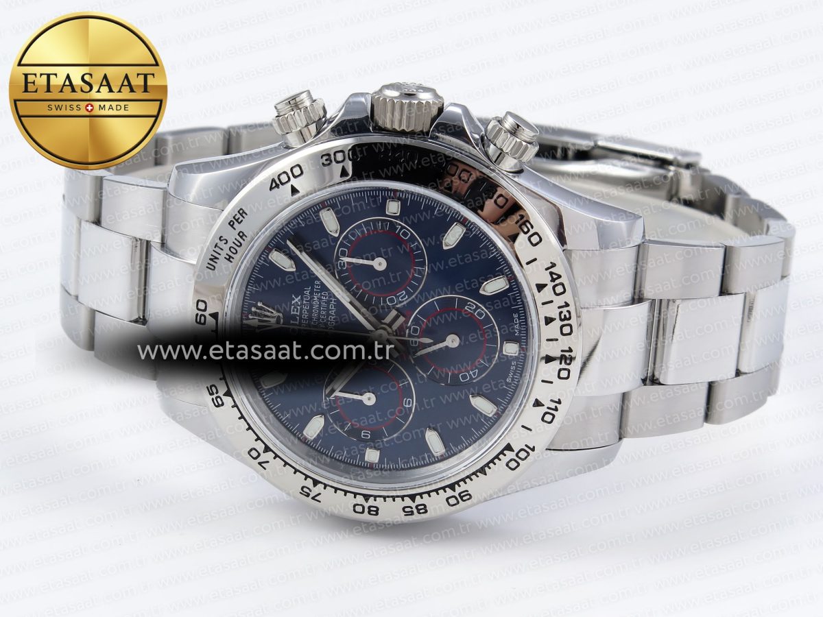 Daytona 116509 QF 1:1 Best Edition Blue Dial on SS Bracelet SH4130 V3 (Gain Weight) - Görsel 6