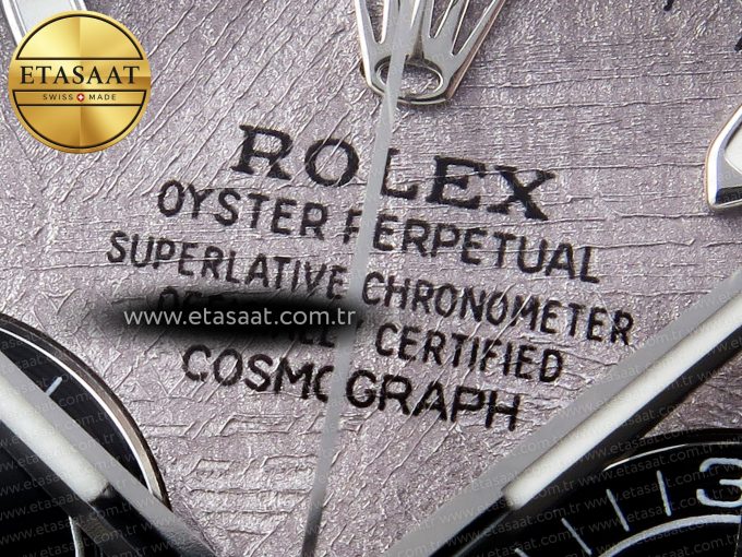 Daytona 116509 QF 1:1 Best Edition Gray Dial on SS Bracelet SH4130 V3 (Gain Weight) - Görsel 10