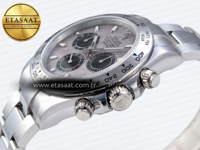 Daytona 116509 QF 1:1 Best Edition Gray Dial on SS Bracelet SH4130 V3 (Gain Weight) - Görsel 8