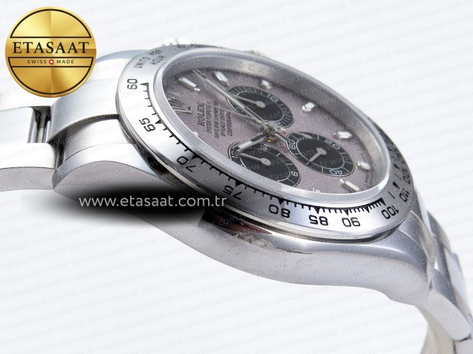 Daytona 116509 QF 1:1 Best Edition Gray Dial on SS Bracelet SH4130 V3 (Gain Weight) - Görsel 9