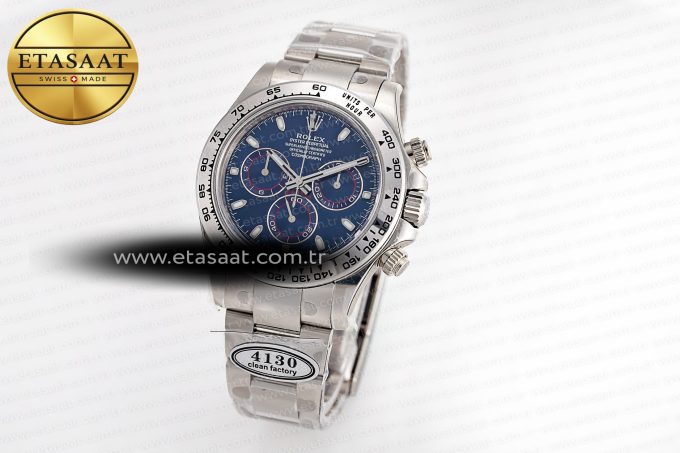 Daytona 116509 SS Clean 1:1 Best Edition Blue Dial on SS Bracelet SA4130 - Görsel 2