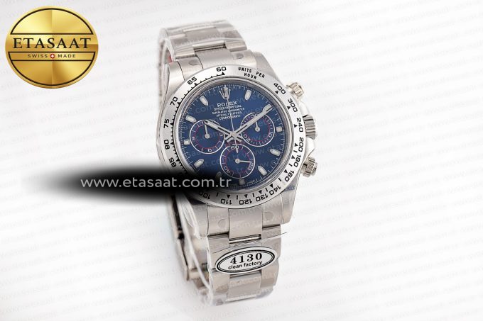 Daytona 116509 SS Clean 1:1 Best Edition Blue Dial on SS Bracelet SA4130 - Görsel 4