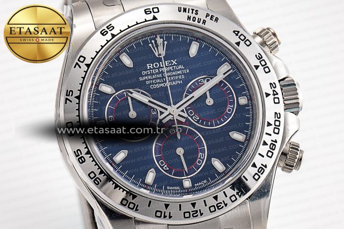 Daytona 116509 SS Clean 1:1 Best Edition Blue Dial on SS Bracelet SA4130 - Görsel 5