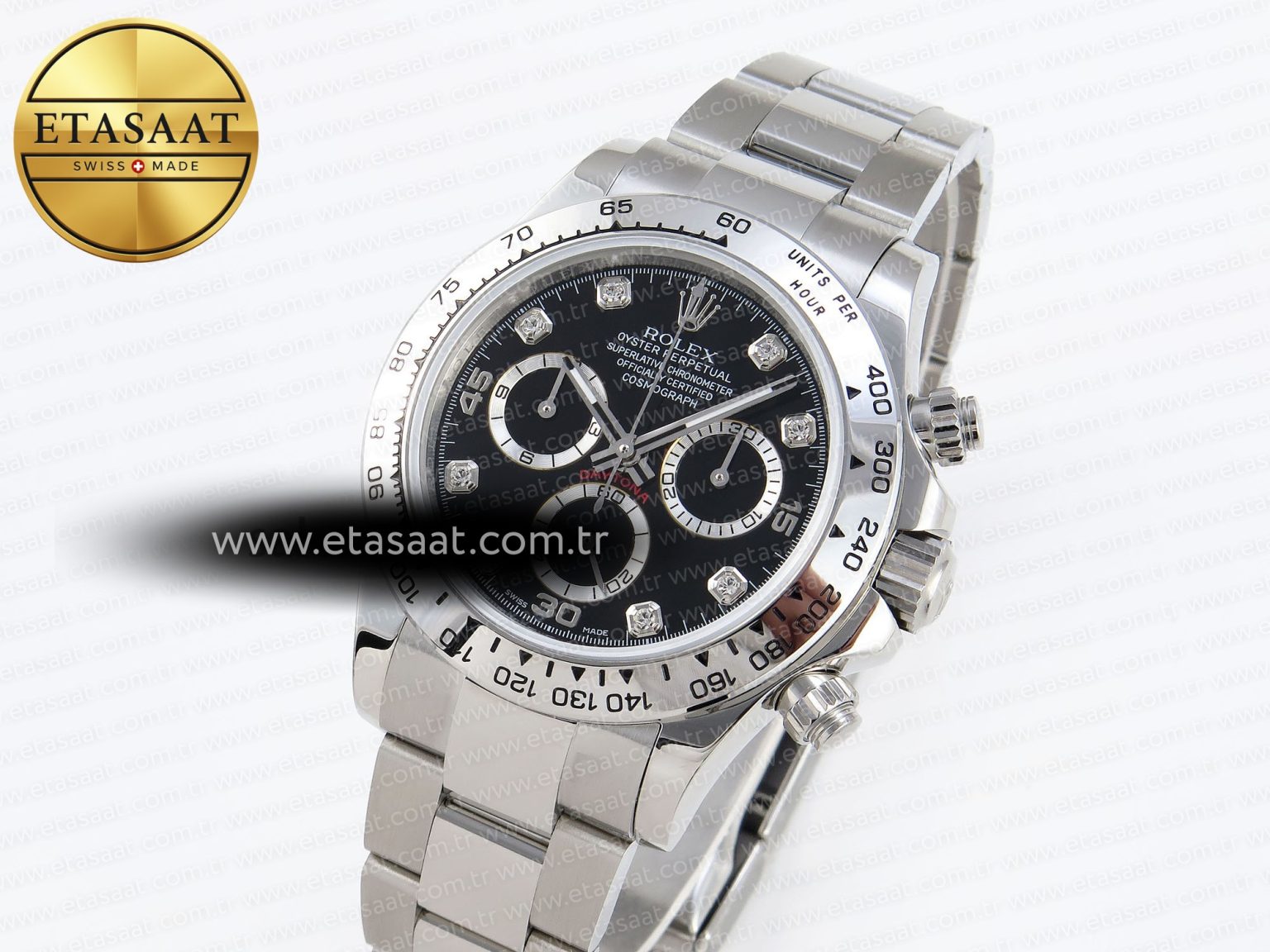 Rolex Daytona 116509 Black Diamonds Dial A7750 - Görsel 2