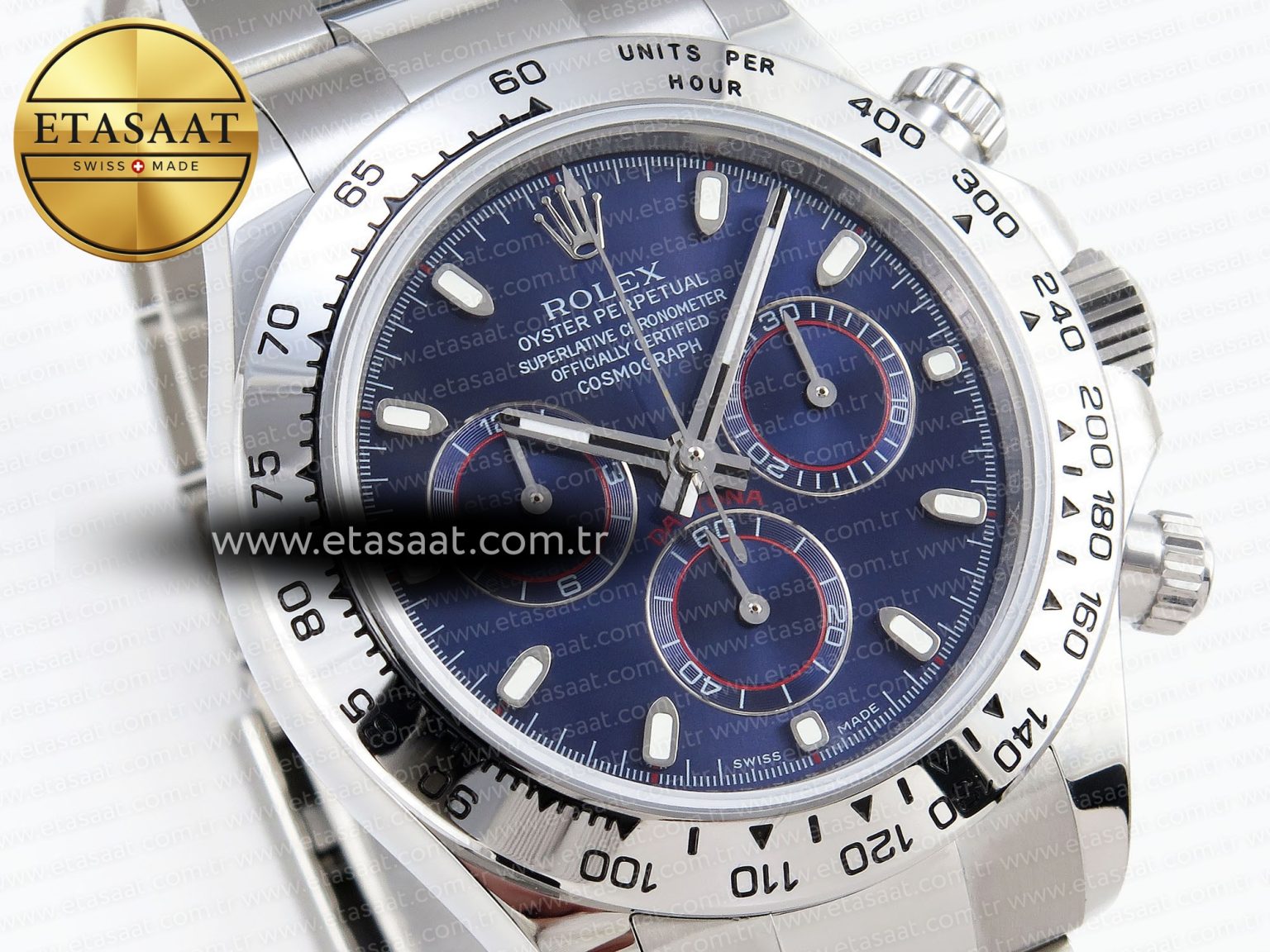 Rolex Daytona 116509 Blue Stick Dial A7750 - Görsel 4