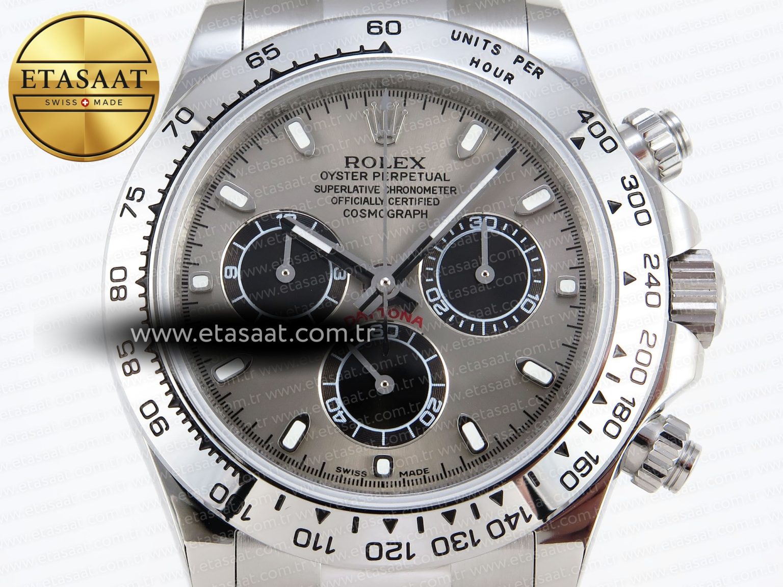 Rolex Daytona 116509 Gray/Black Dial A7750 - Görsel 4