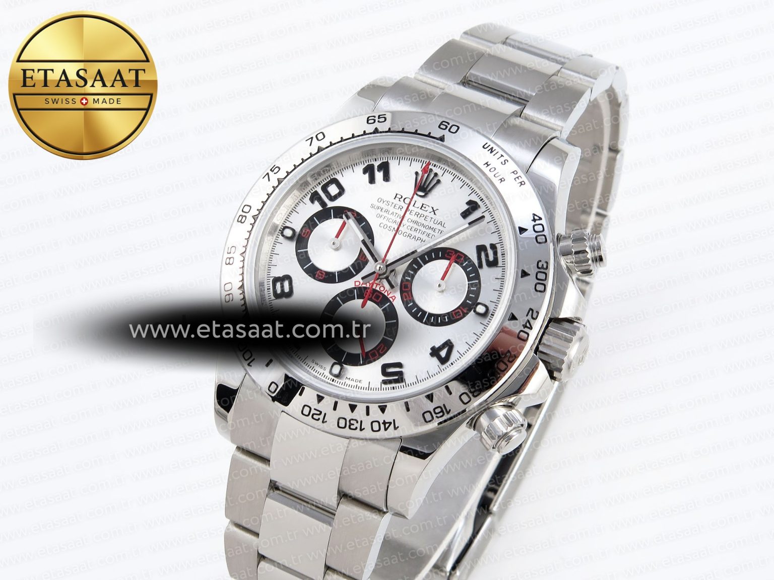 Rolex Daytona 116509 Silver Numeral Dial A7750 - Görsel 1