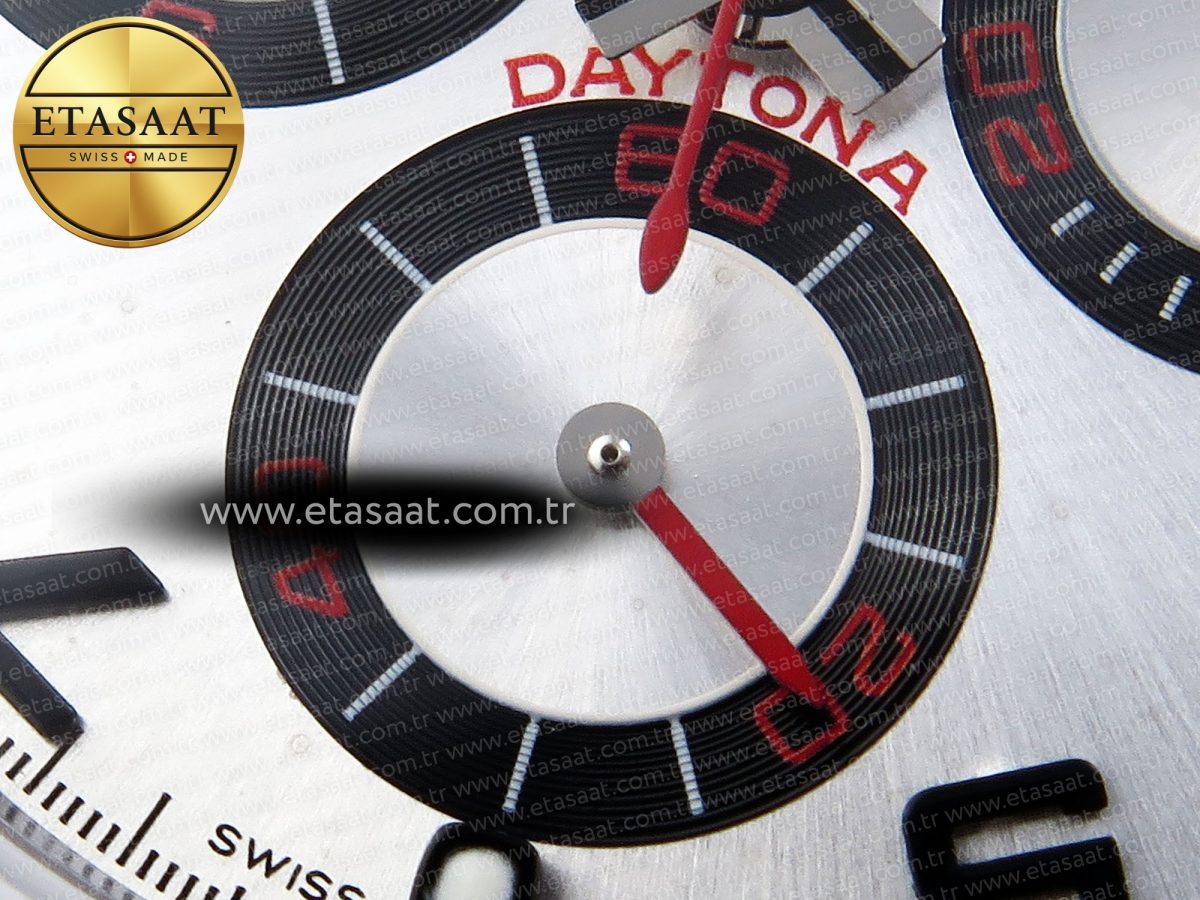 Rolex Daytona 116509 Silver Numeral Dial A7750 - Görsel 12