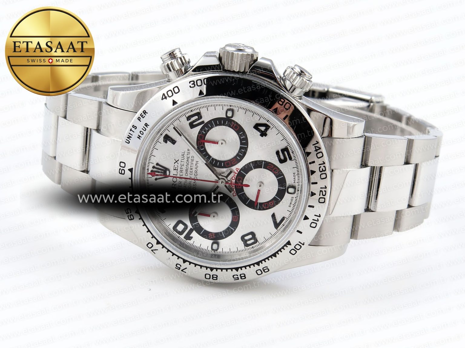 Rolex Daytona 116509 Silver Numeral Dial A7750 - Görsel 6