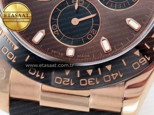 Daytona 116515 QF 1:1 Best Edition Brown Dial on Oysterflex Strap SH4130 V3 (Gain Weight) - Görsel 10