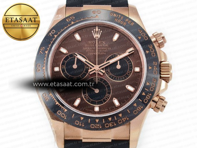 Daytona 116515 QF 1:1 Best Edition Brown Dial on Oysterflex Strap SH4130 V3 (Gain Weight) - Görsel 4