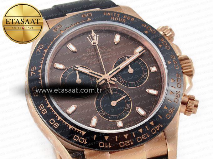 Daytona 116515 QF 1:1 Best Edition Brown Dial on Oysterflex Strap SH4130 V3 (Gain Weight) - Görsel 5