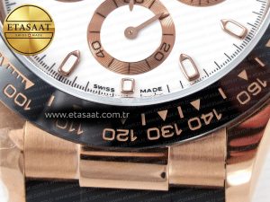 Daytona 116515 QF 1:1 Best Edition White Dial on Oysterflex Strap SH4130 V3 (Gain Weight) - Görsel 10