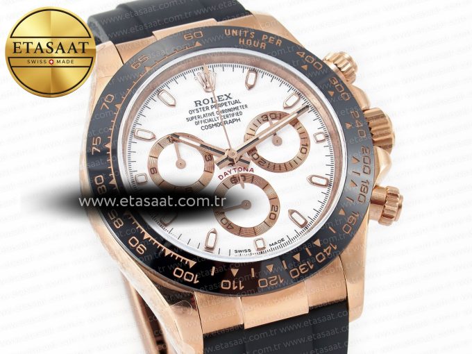 Daytona 116515 QF 1:1 Best Edition White Dial on Oysterflex Strap SH4130 V3 (Gain Weight) - Görsel 5