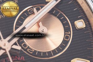 Daytona 116515 RG Clean Factory 1:1 Best Edition Black Ceramic Bezel Black Stick Dial on Oysterflex Rubber Strap A4130 - Görsel 11