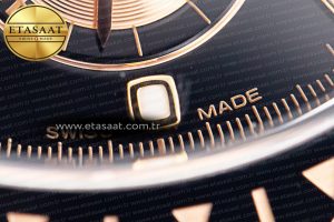 Daytona 116515 RG Clean Factory 1:1 Best Edition Black Ceramic Bezel Black Stick Dial on Oysterflex Rubber Strap A4130 - Görsel 14