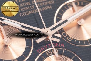 Daytona 116515 RG Clean Factory 1:1 Best Edition Black Ceramic Bezel Black Stick Dial on Oysterflex Rubber Strap A4130 - Görsel 15