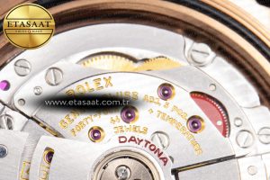 Daytona 116515 RG Clean Factory 1:1 Best Edition Black Ceramic Bezel Black Stick Dial on Oysterflex Rubber Strap A4130 - Görsel 23