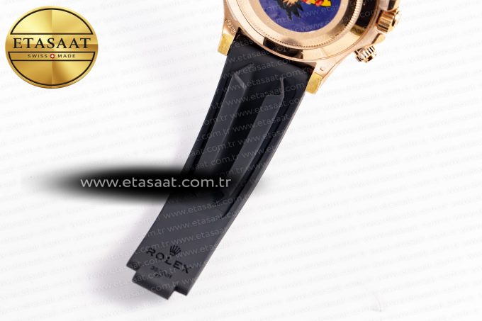 Daytona 116515 RG Clean Factory 1:1 Best Edition Black Ceramic Bezel Black Stick Dial on Oysterflex Rubber Strap A4130 - Görsel 28