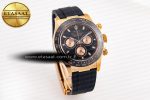 Daytona 116515 RG Clean Factory 1:1 Best Edition Black Ceramic Bezel Black Stick Dial on Oysterflex Rubber Strap A4130 - Görsel 5