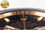 Daytona 116515 RG Clean Factory 1:1 Best Edition Black Ceramic Bezel Black Stick Dial on Oysterflex Rubber Strap A4130 - Görsel 8