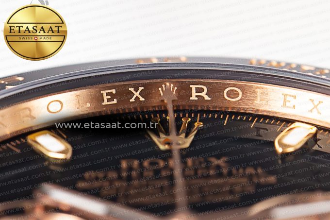Daytona 116515 RG Clean Factory 1:1 Best Edition Black Ceramic Bezel Black Stick Dial on Oysterflex Rubber Strap A4130 - Görsel 8