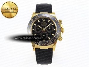 Daytona 116518 APSF 1:1 Best Edition Black Dial on Oysterflex Rubber Strap SH4130 - Görsel 3