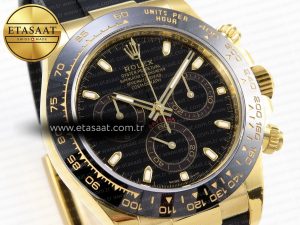 Daytona 116518 APSF 1:1 Best Edition Black Dial on Oysterflex Rubber Strap SH4130 - Görsel 5