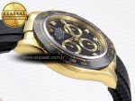 Daytona 116518 APSF 1:1 Best Edition Black Diamonds Dial on Oysterflex Rubber Strap SH4130 - Görsel 12