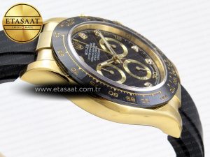 Daytona 116518 APSF 1:1 Best Edition Black Diamonds Dial on Oysterflex Rubber Strap SH4130 - Görsel 12